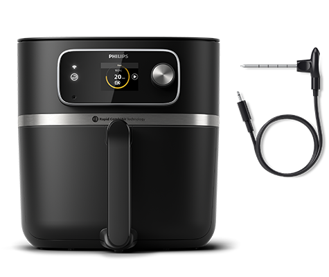 جهاز Airfryer Combi من السلسلة 7000 حجم XXL من Philips مع ميزان حرارة مضمّن للطعام